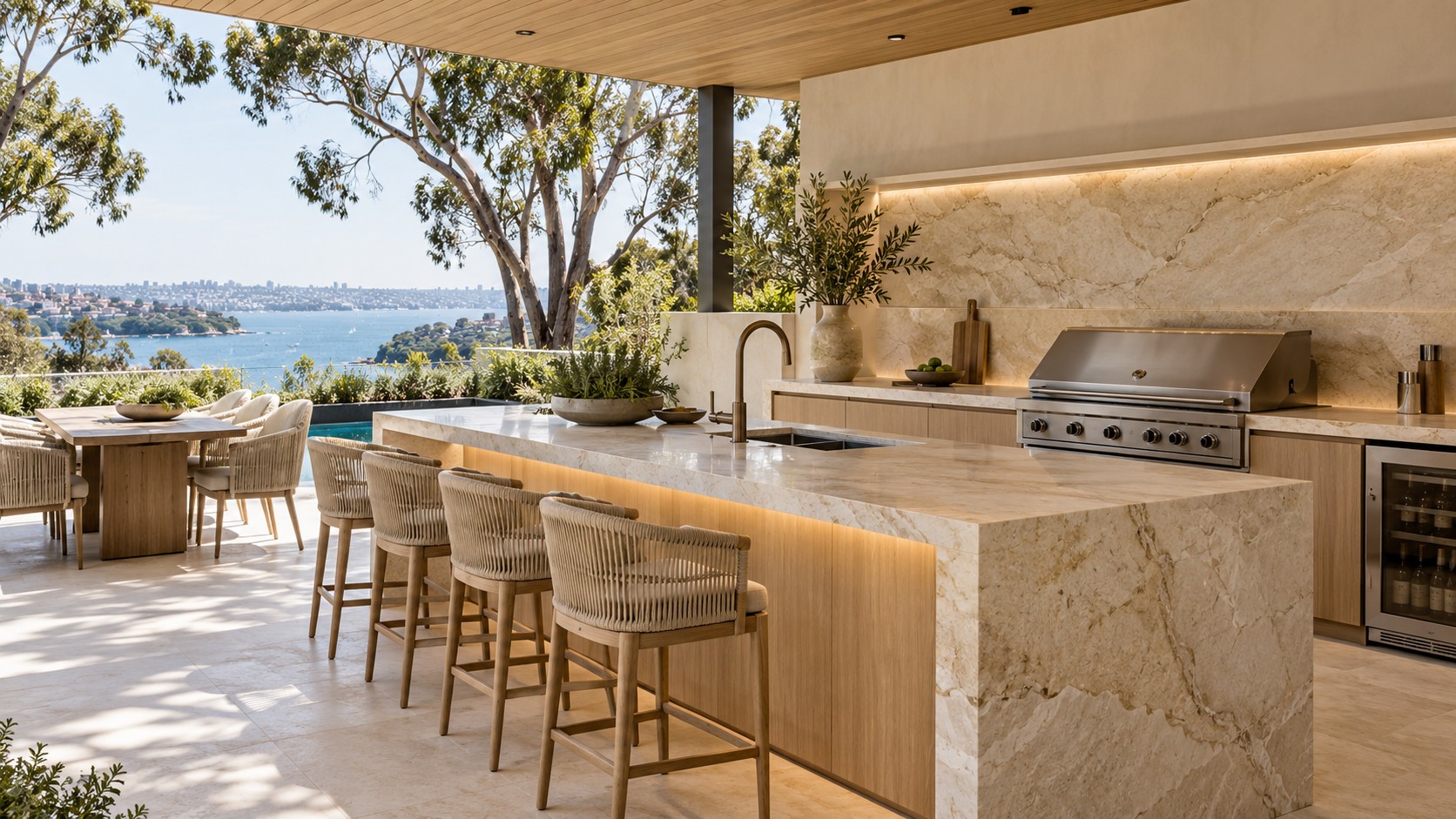 Outdoor BBQ kitchens